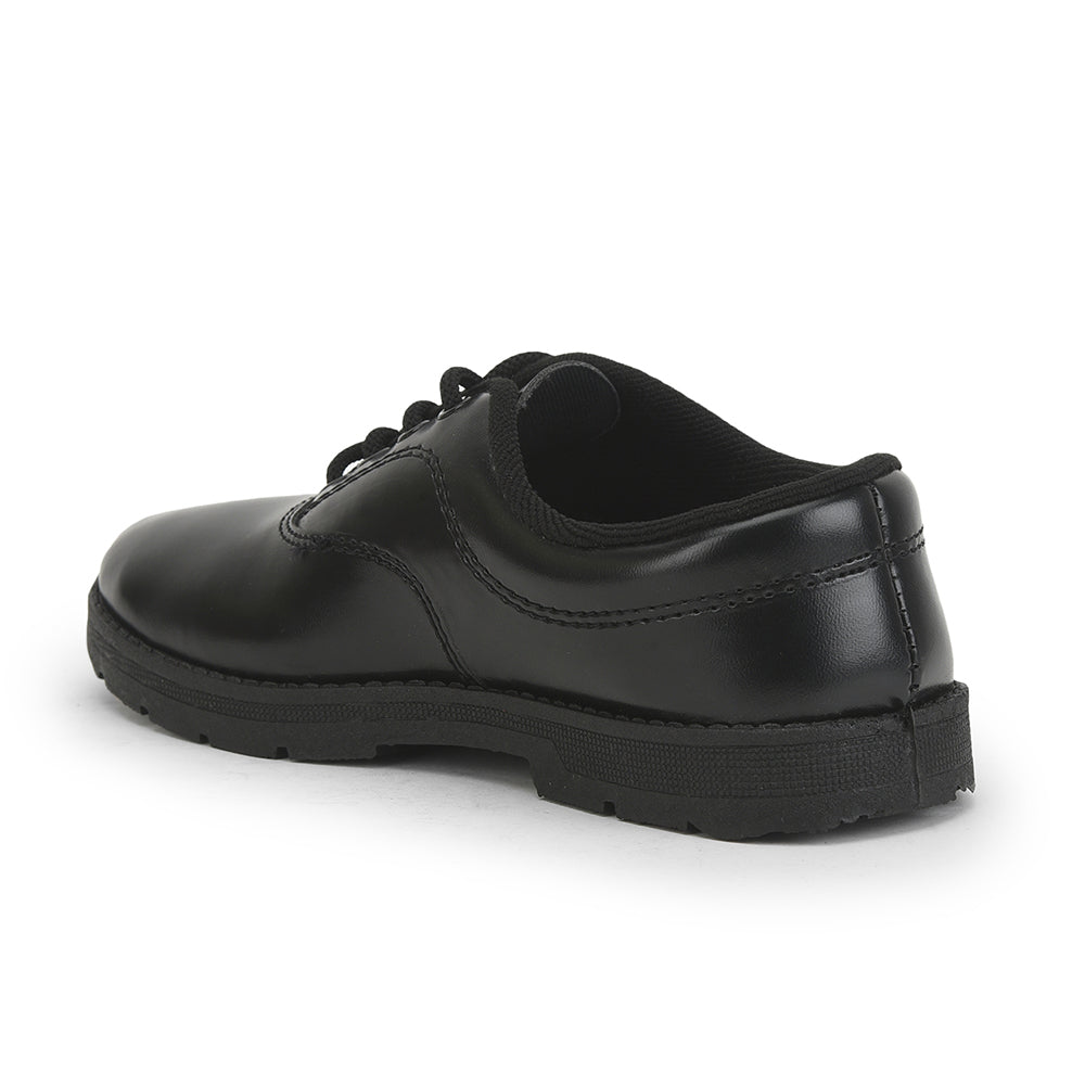 Prefect (Black) Lacing School Shoes For Kids S/BOY EXCE By Liberty