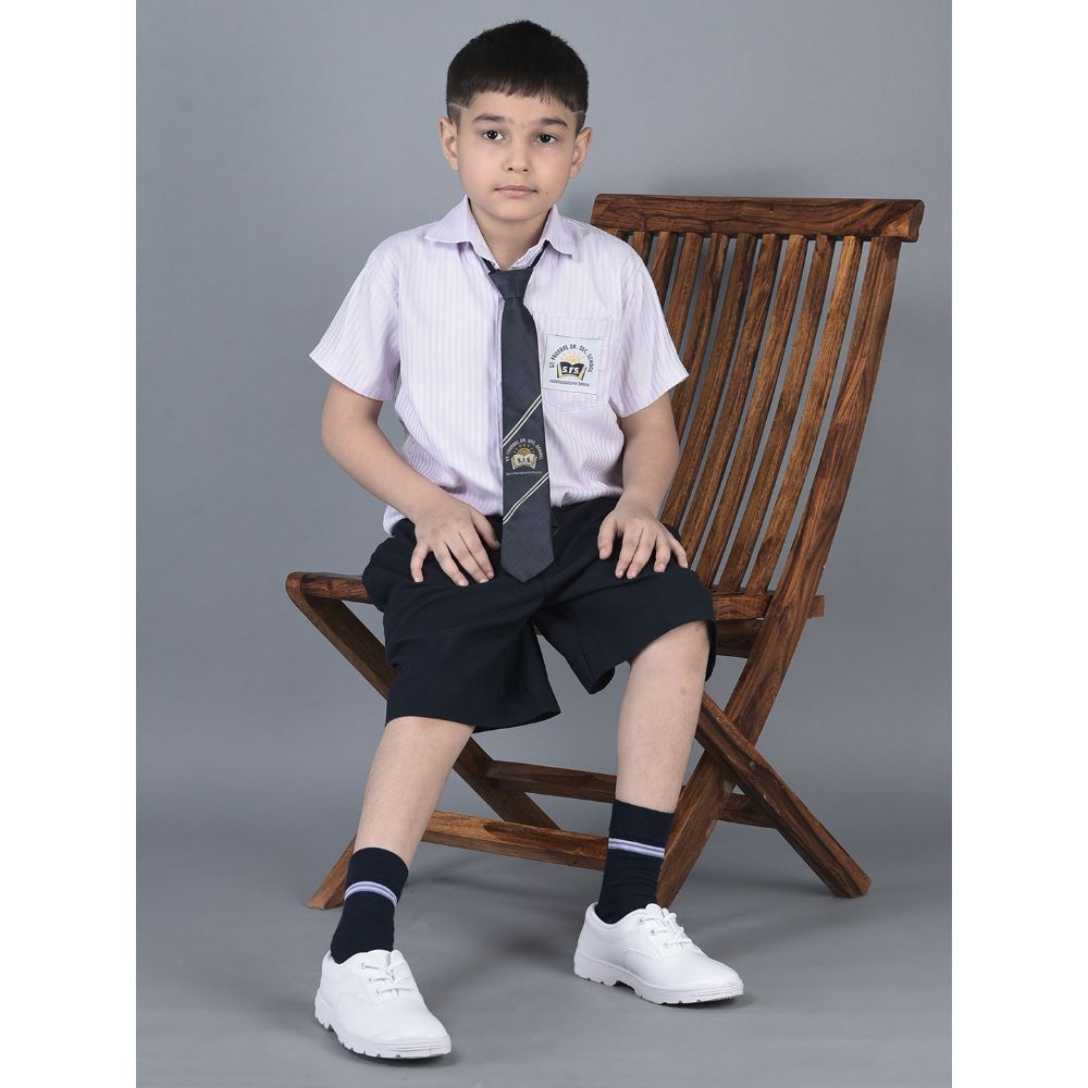 Prefect (White) Lacing School Shoes For Kids S/BOY EXCE By Liberty