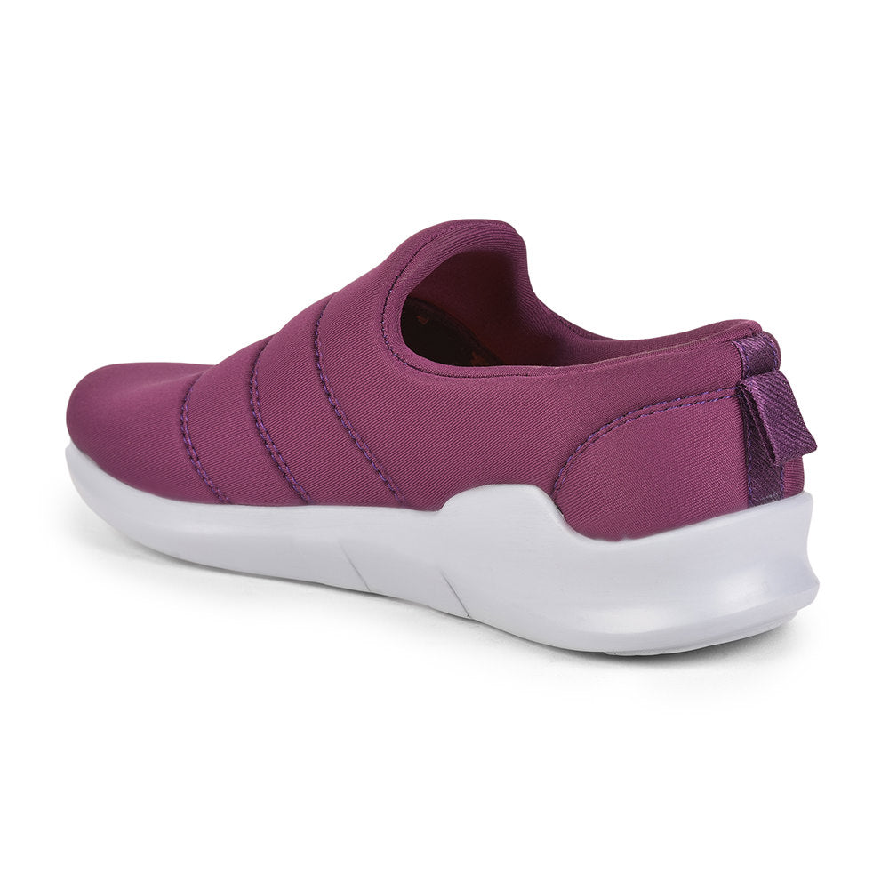 Force 1 Non Lacing Purple Casual Shoes For Women AVILA-26 By Liberty