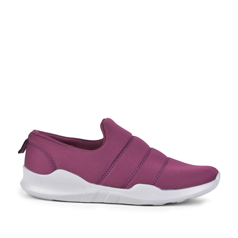 Force 1 Non Lacing Purple Casual Shoes For Women AVILA-26 By Liberty