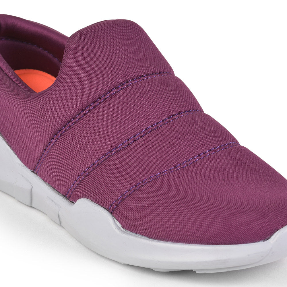 Force 1 Non Lacing Purple Casual Shoes For Women AVILA-26 By Liberty