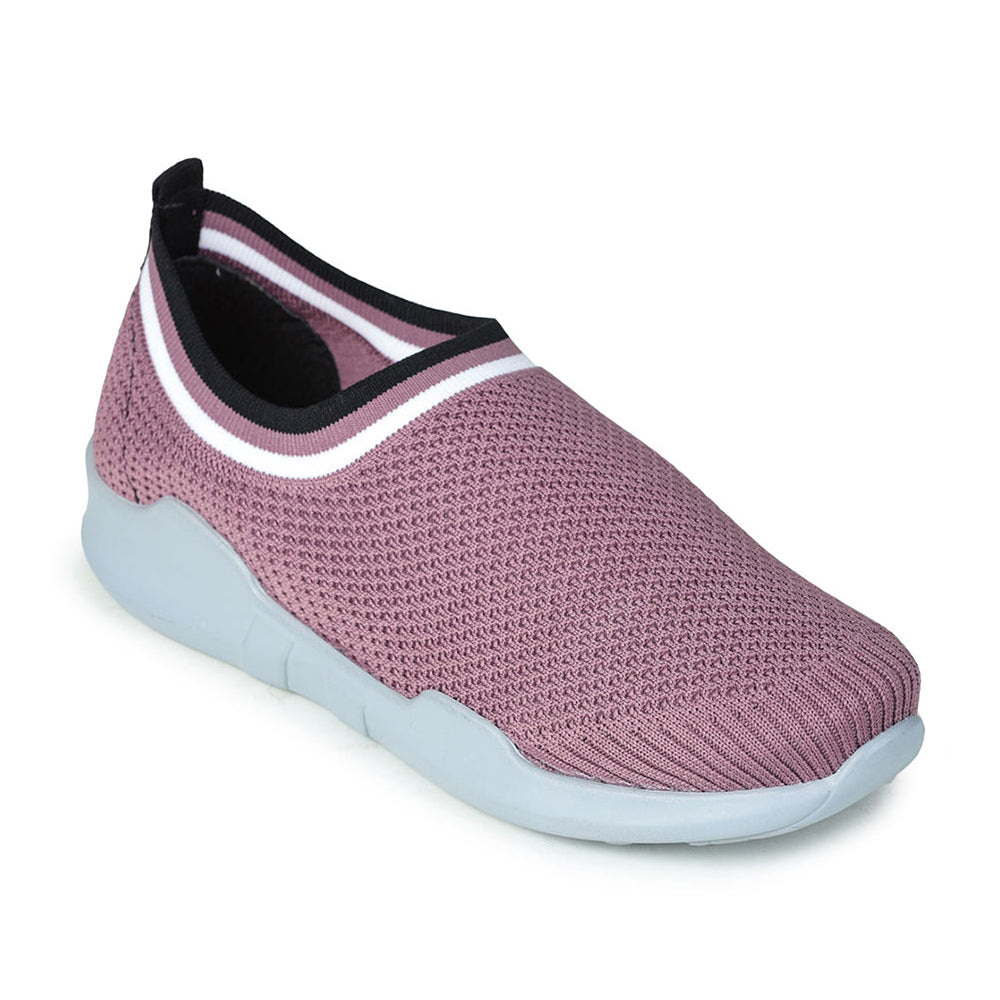 Force 1 Non Lacing Pink Casual Slip On Shoes For Women AVILA-12 By Liberty