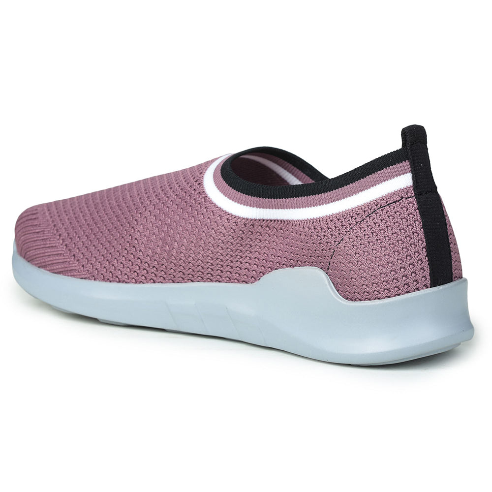 Force 1 Non Lacing Pink Casual Slip On Shoes For Women AVILA-12 By Liberty