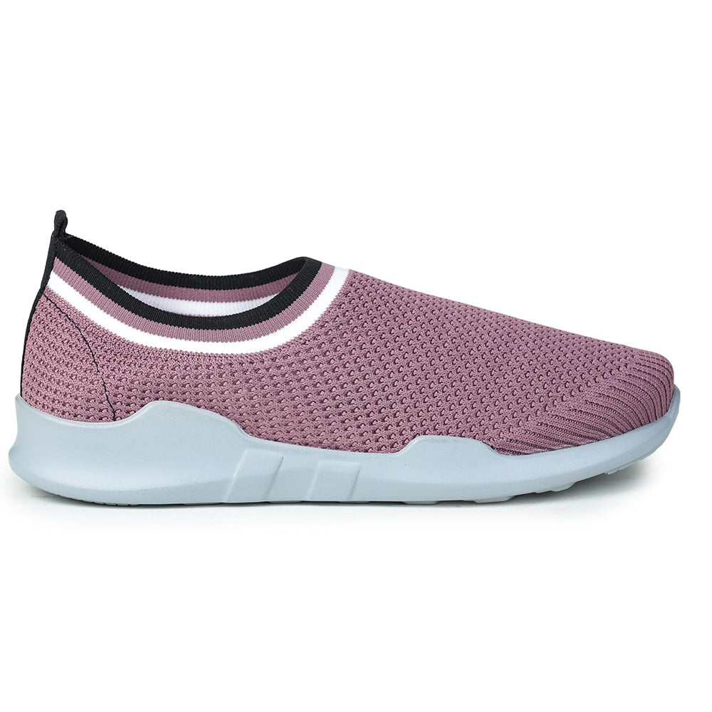 Force 1 Non Lacing Pink Casual Slip On Shoes For Women AVILA-12 By Liberty