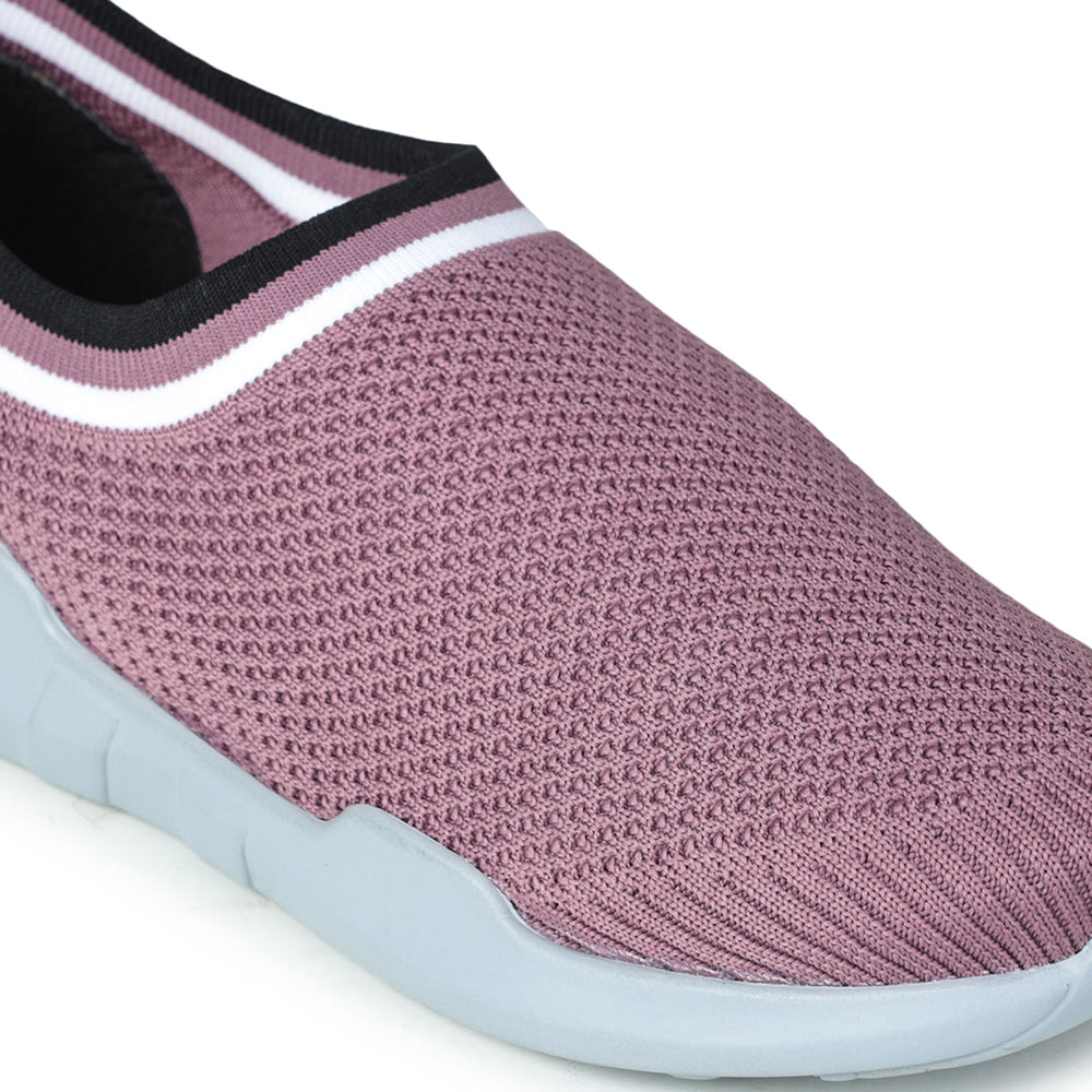 Force 1 Non Lacing Pink Casual Slip On Shoes For Women AVILA-12 By Liberty