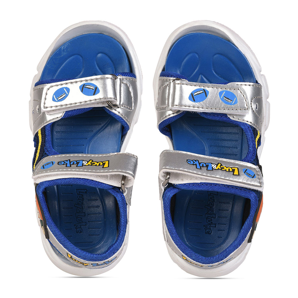 Lucy & Luke (Royal Blue) Casual Sandal For Kids FLYNN-27 By Liberty