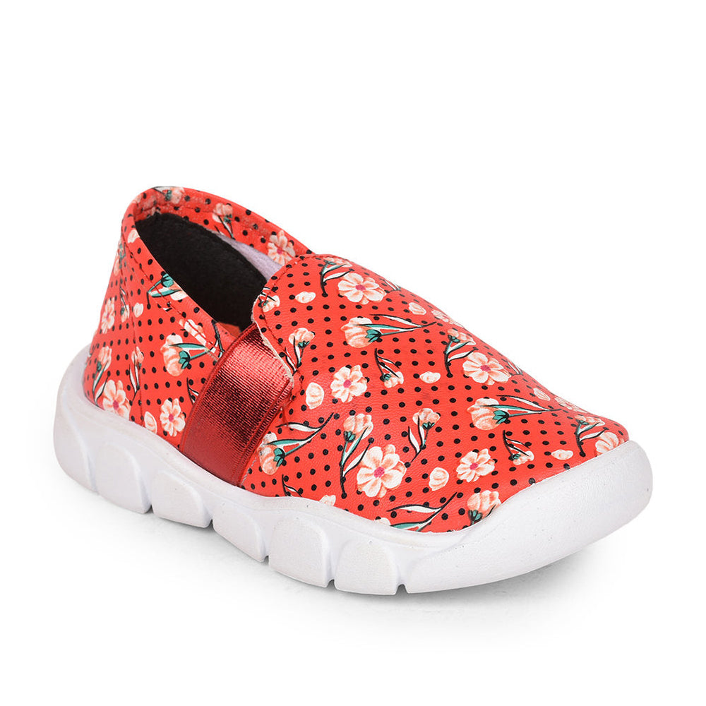 Lucy & Luke (Red) Casual Loafer Shoes For Kids FLYNN-32 By Liberty