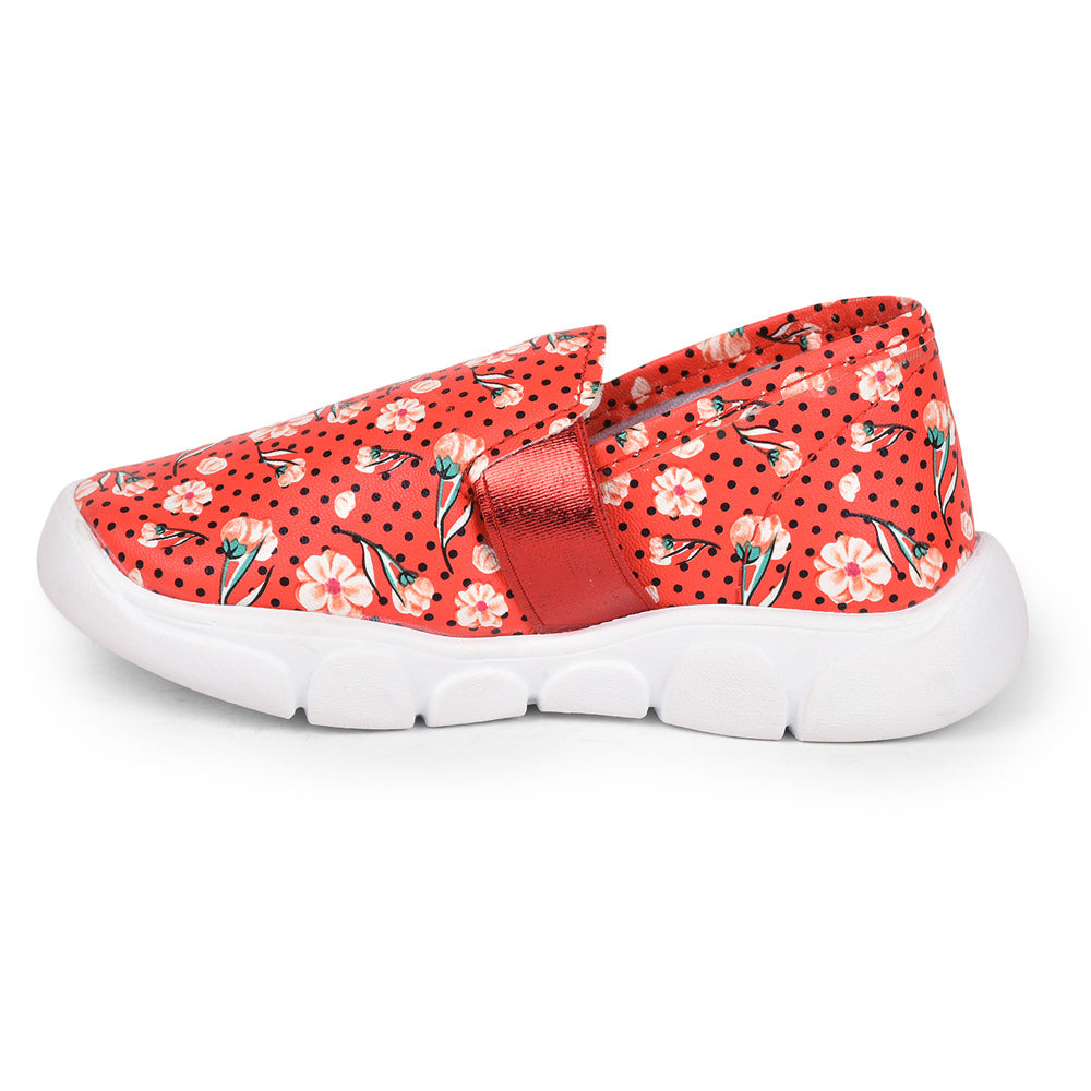 Lucy & Luke (Red) Casual Loafer Shoes For Kids FLYNN-32 By Liberty