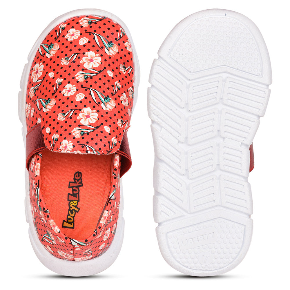 Lucy & Luke (Red) Casual Loafer Shoes For Kids FLYNN-32 By Liberty