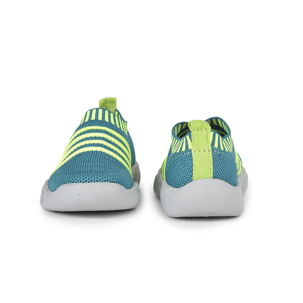 Lucy & Luke (Green) Casual Non Lacing Shoes For Kids FLYNN-37 By Liberty