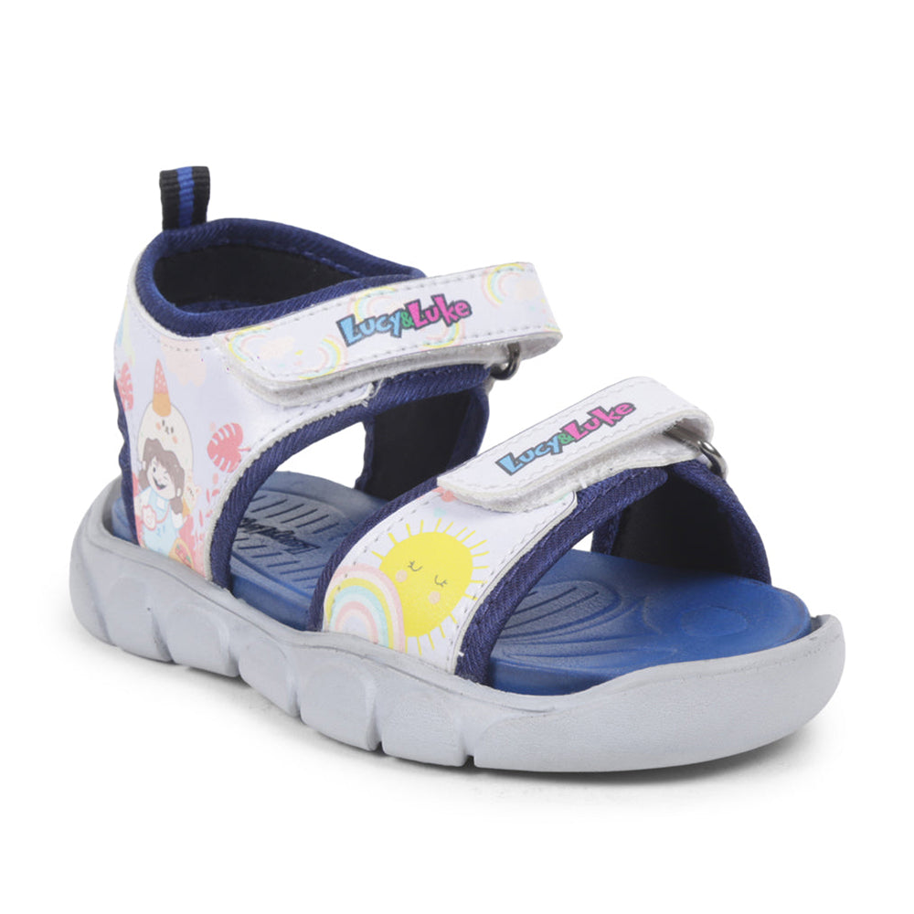 Lucy & Luke Casual S. Blue Sandal For Kids FLYNN-41 By Liberty