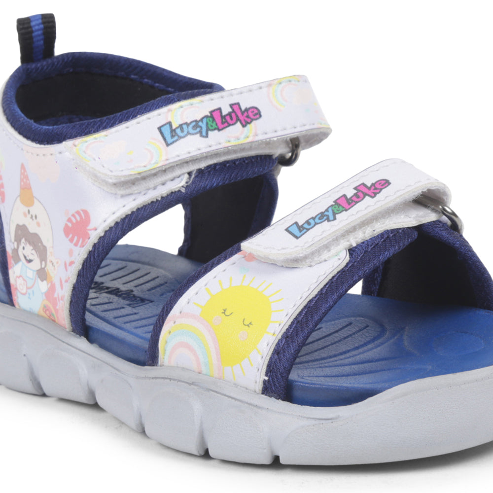 Lucy & Luke Casual S. Blue Sandal For Kids FLYNN-41 By Liberty