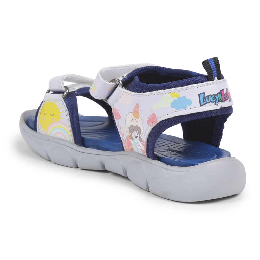 Lucy & Luke Casual S. Blue Sandal For Kids FLYNN-41 By Liberty