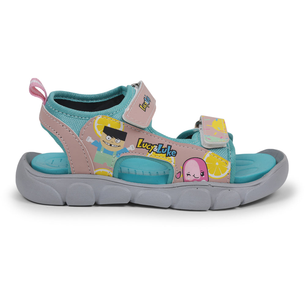 Lucy & Luke By Liberty Kids FLYNN-42 S.Green Casual Sandal