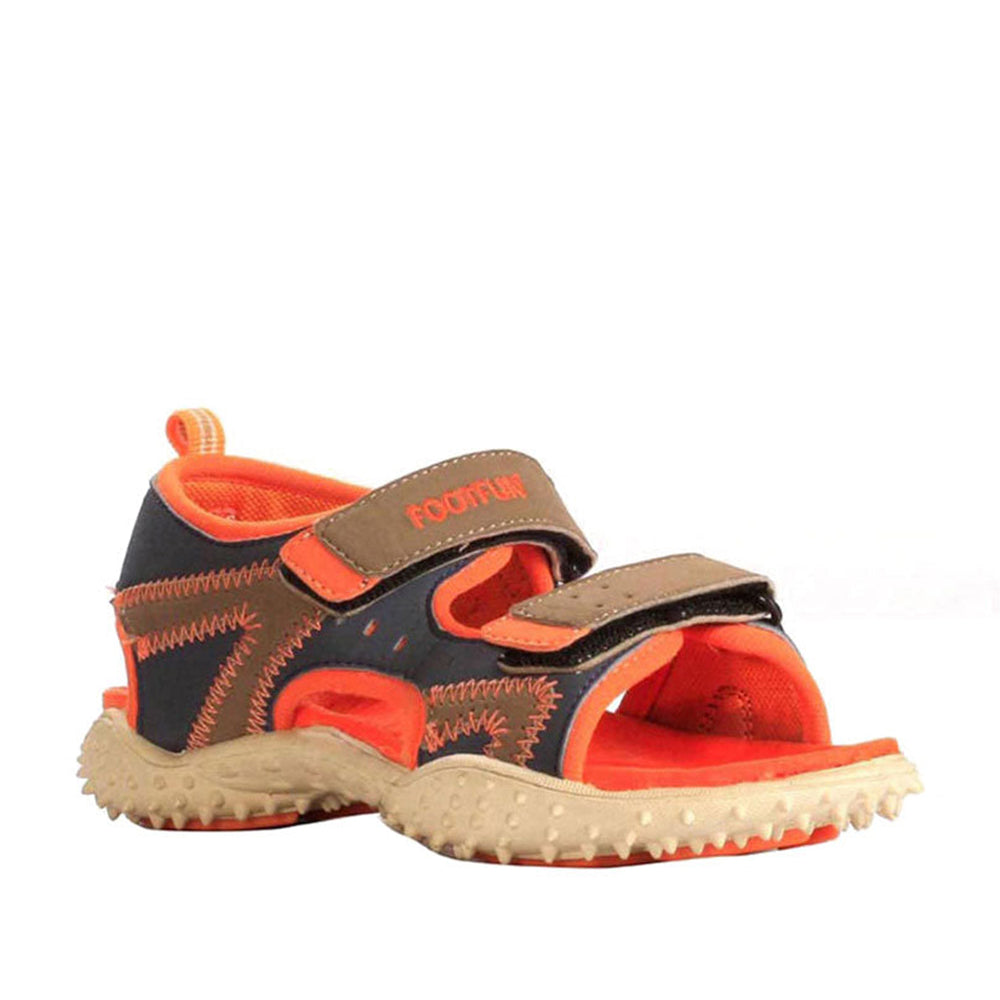 Lucy & Luke (Orange) Casual Sandal For Kids BEN-1 By Liberty