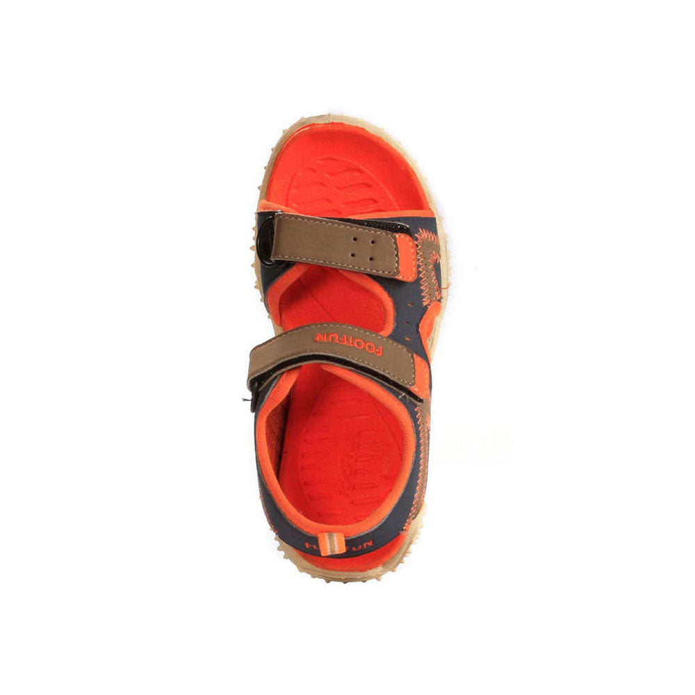 Lucy & Luke (Orange) Casual Sandal For Kids BEN-1 By Liberty