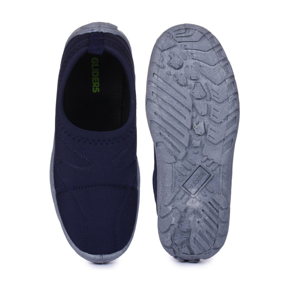 Gliders Non Lacing Blue Casual Slip on Shoes For Women MAC By Liberty