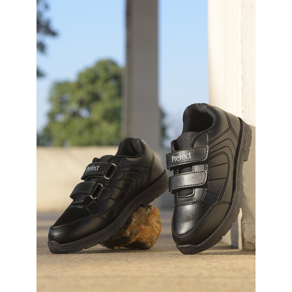 Prefect By Liberty Kids SCHOOLFUN Black School Non Lacing Shoes