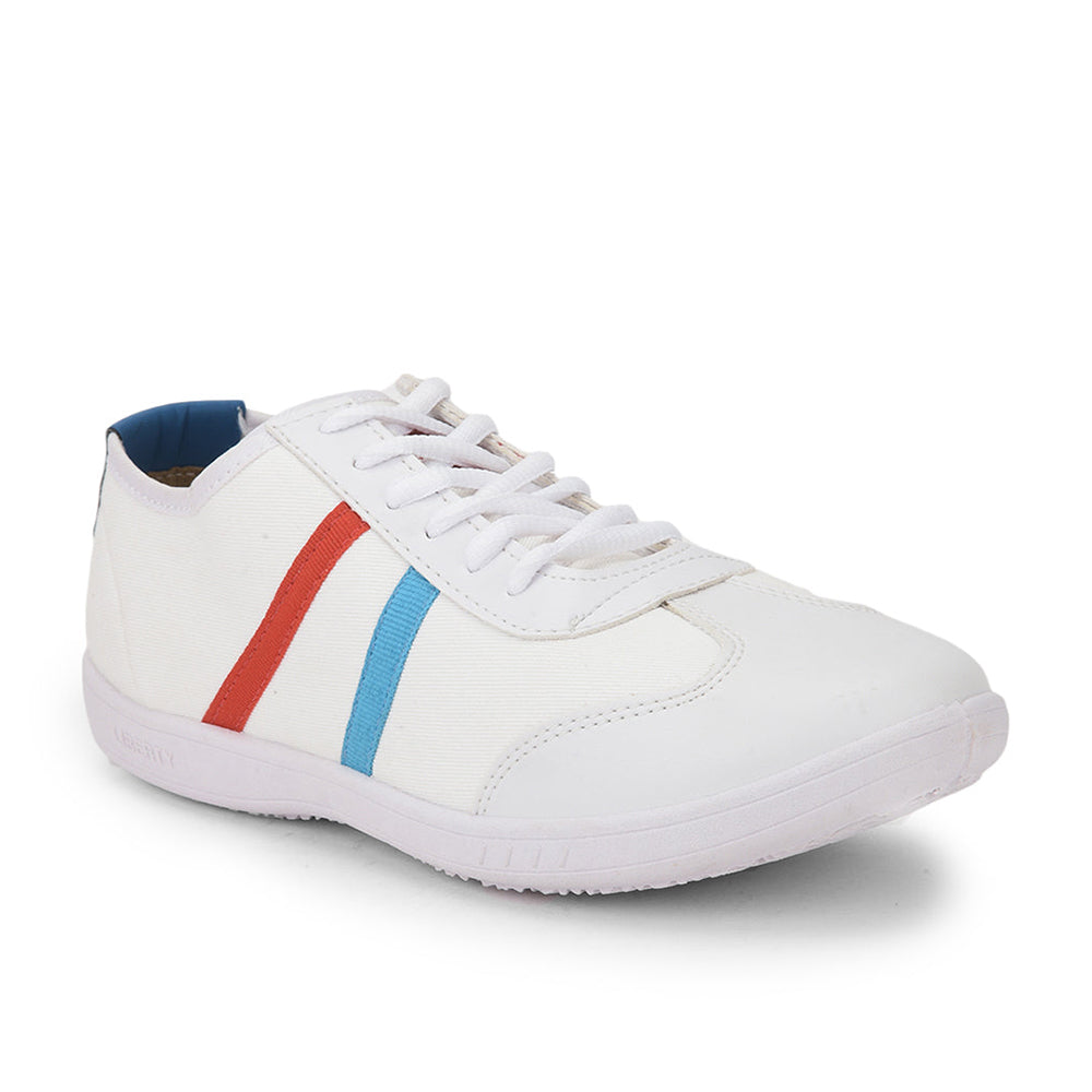 Force 1 Lacing White Casual Shoes For Men DYLAN-1E by Liberty