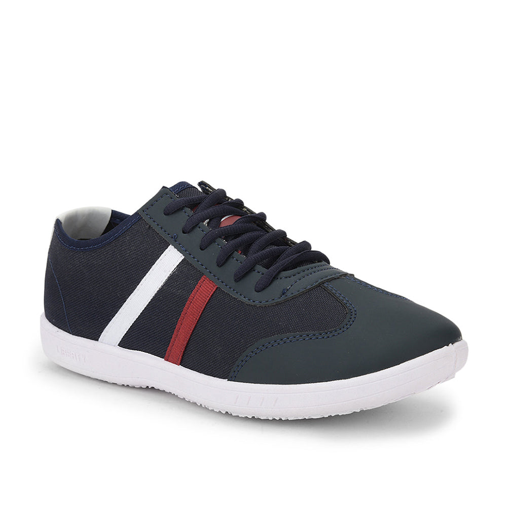 Force 1 Lacing Navy Blue Casual Shoes For Men DYLAN-1E by Liberty