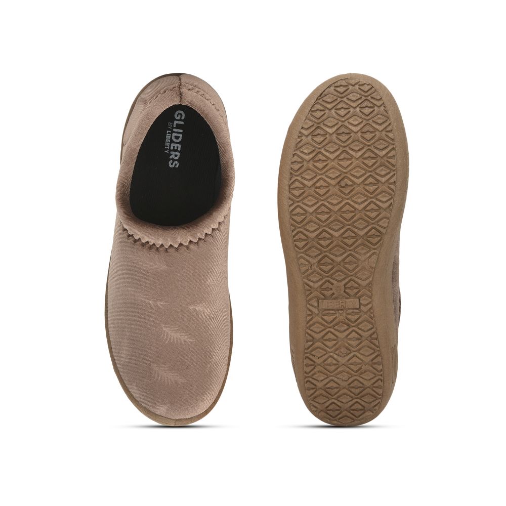 Gliders (Beige) Casual Slip on Shoes For Ladies HILSON-2E By Liberty