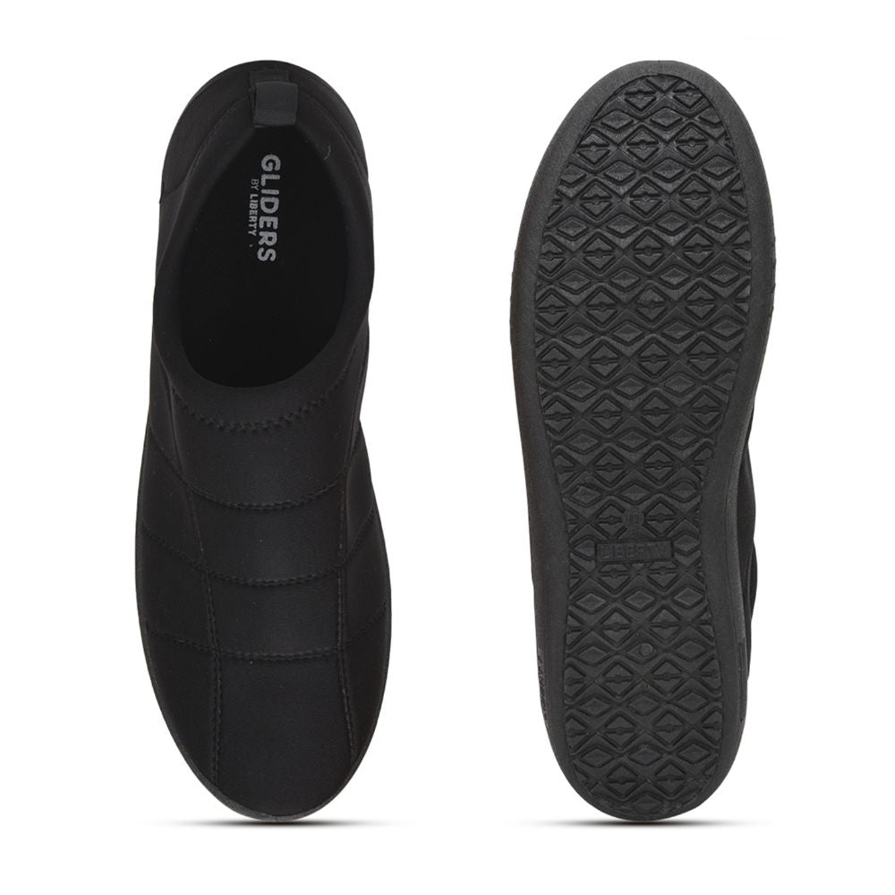 Gliders (Black) Casual Slip on Shoes For Men Harvey-91 By Liberty