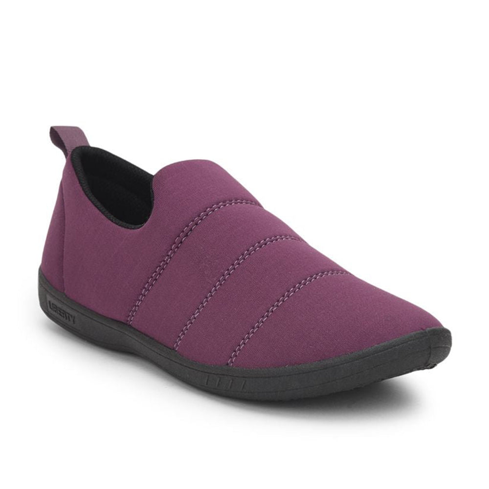 Gliders (Purple) Casual Slip on Shoes For Ladies Harvey-3 By Liberty