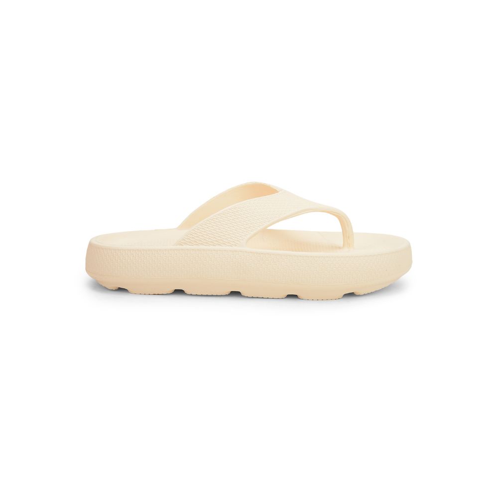 A-HA Casual Beige Flip Flop For Women COMFYWALK2 By Liberty