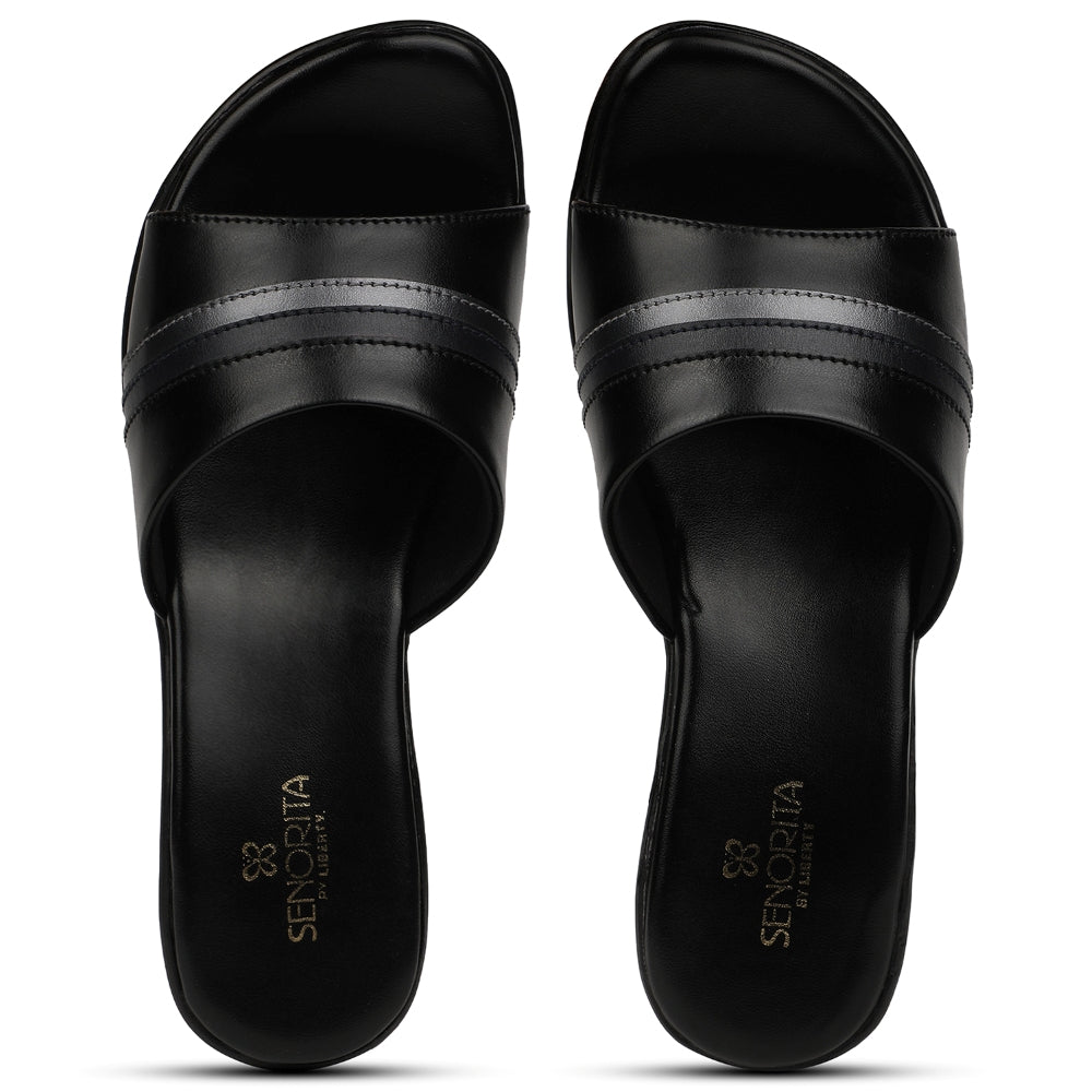 Senorita Casual Black Sandal For Women JFL-62E 