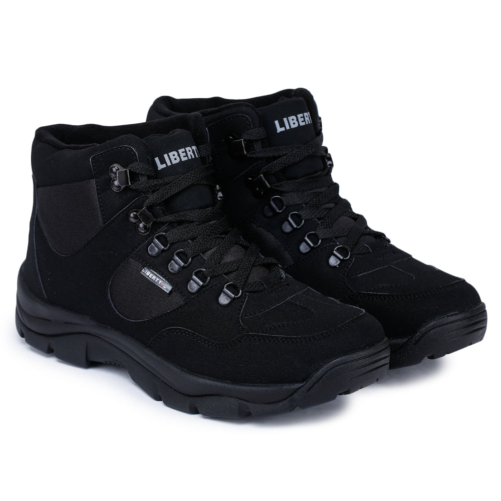 Freedom Lacing Black Safety Shoes For Men EVEREST-4 By Liberty