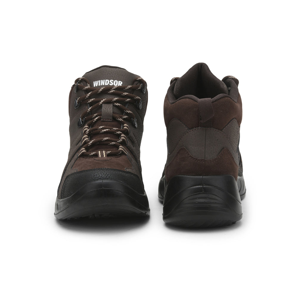 Windsor Brown Lacing Jungle Boots For Men MULLER By Liberty