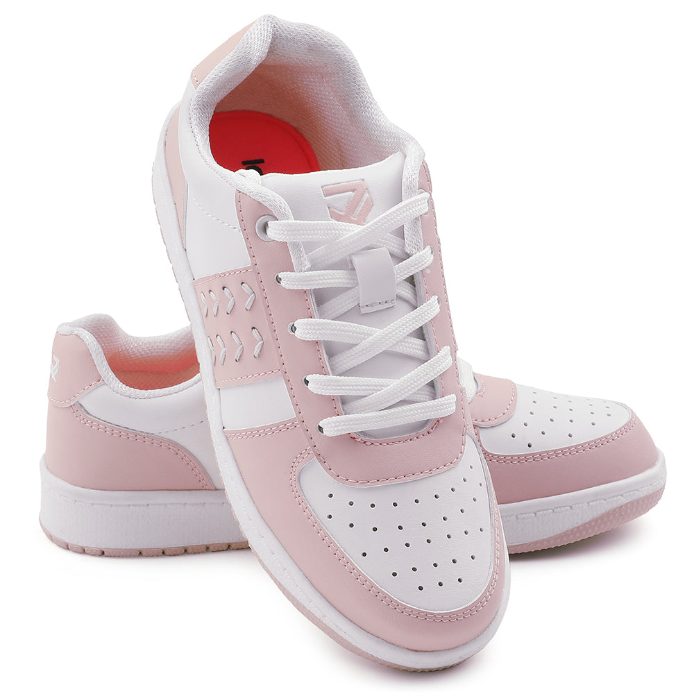 Leap7x Lacing Peach Casual Sneakers For Women NEXTY-2E 