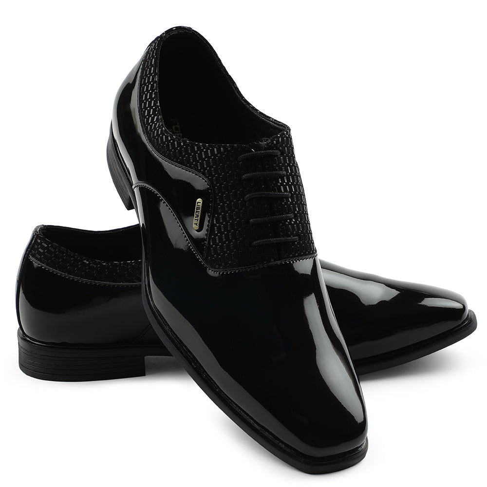 Fortune Black Formal Lacing Oxford Shoes For Mens A998-07 