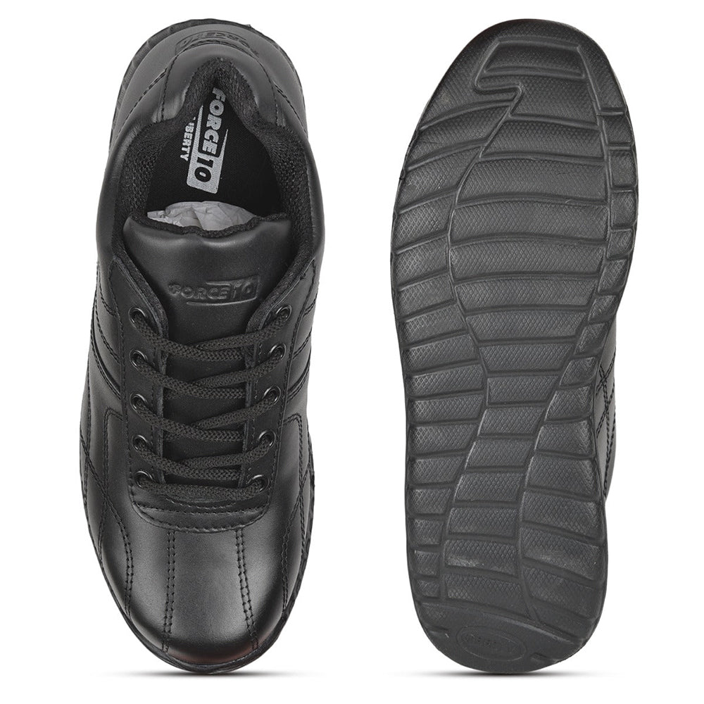 Force 1 Lacing Black Casual Shoes For Men 996-5 By Liberty