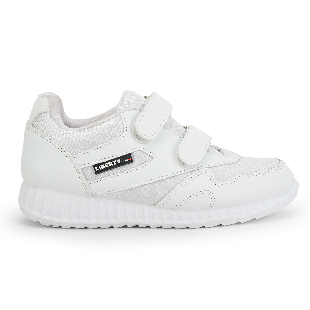 Force 1 Kids White School Non Lacing (996-9VGN)