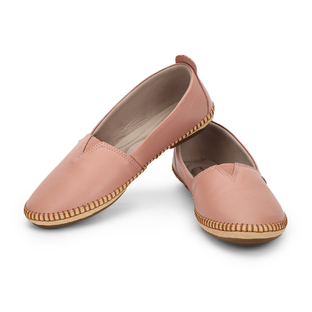 Healers Casual (Peach) Ballerina Shoes For Ladies LARRY-2 By Liberty