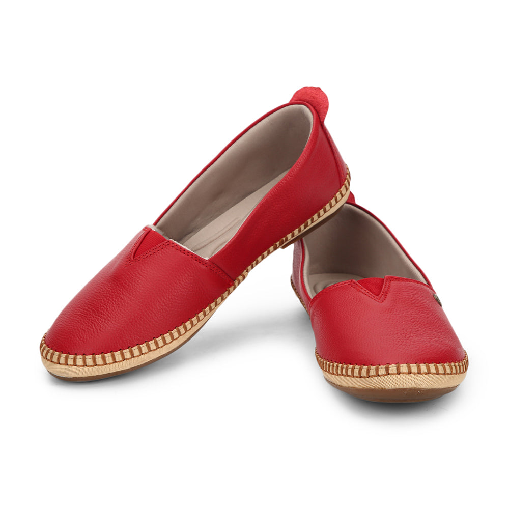 Healers Casual (Red) Ballerina Shoes For Women LARRY-2 By Liberty