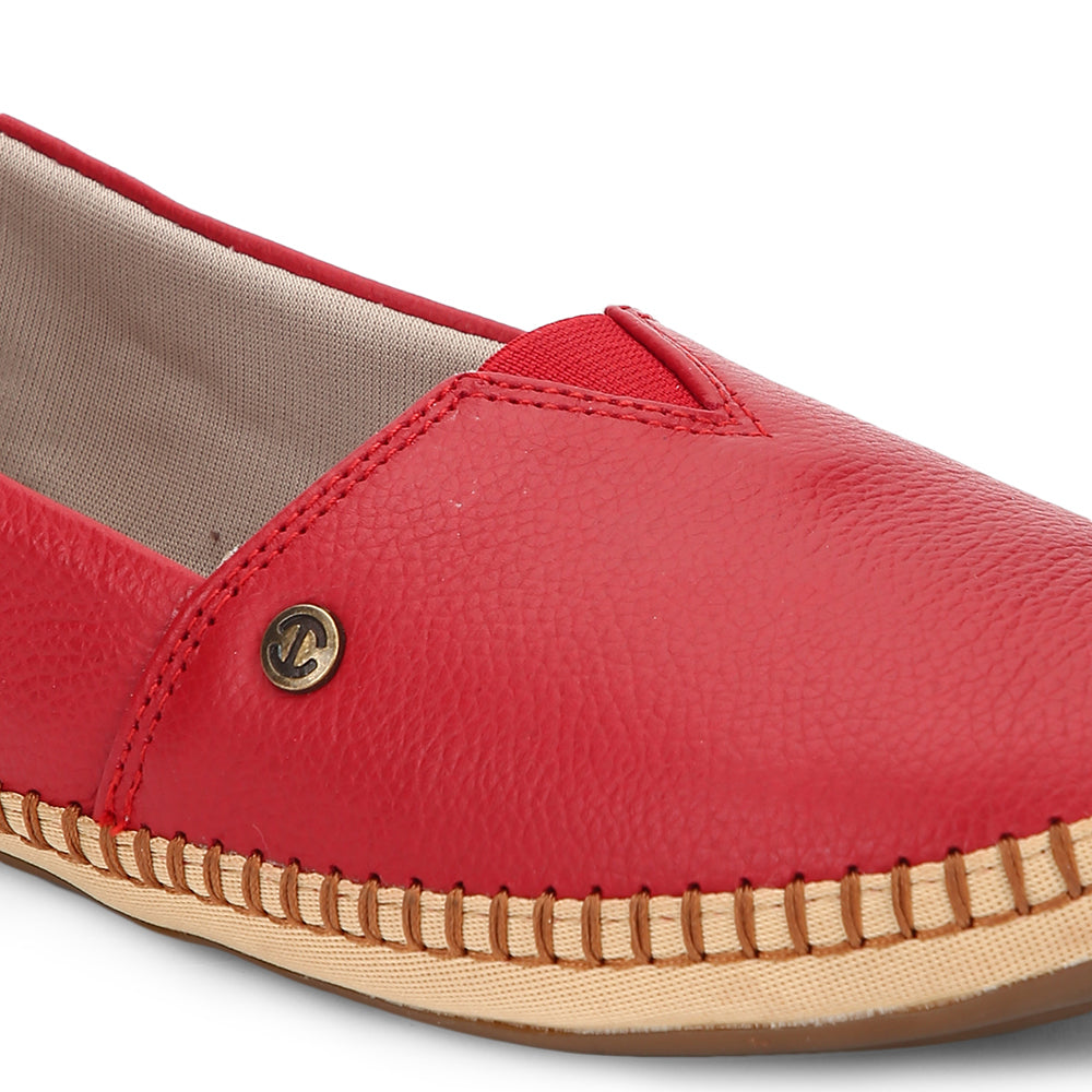 Healers Casual (Red) Ballerina Shoes For Women LARRY-2 By Liberty