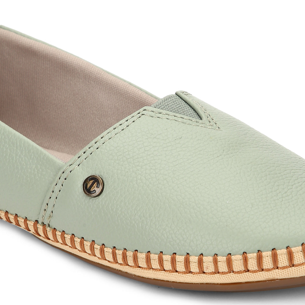 Healers Casual (Sea Green) Ballerina Shoes For Women LARRY-2 By Liberty