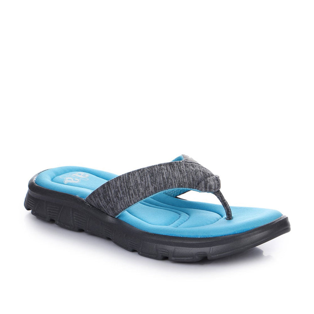 A-HA Casual Blue Flip Flops For Women CUSHION-2 By Liberty