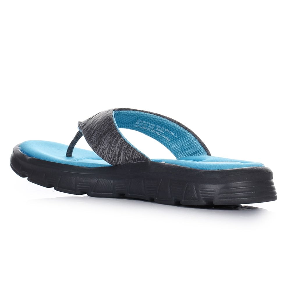 A-HA Casual Blue Flip Flops For Women CUSHION-2 By Liberty