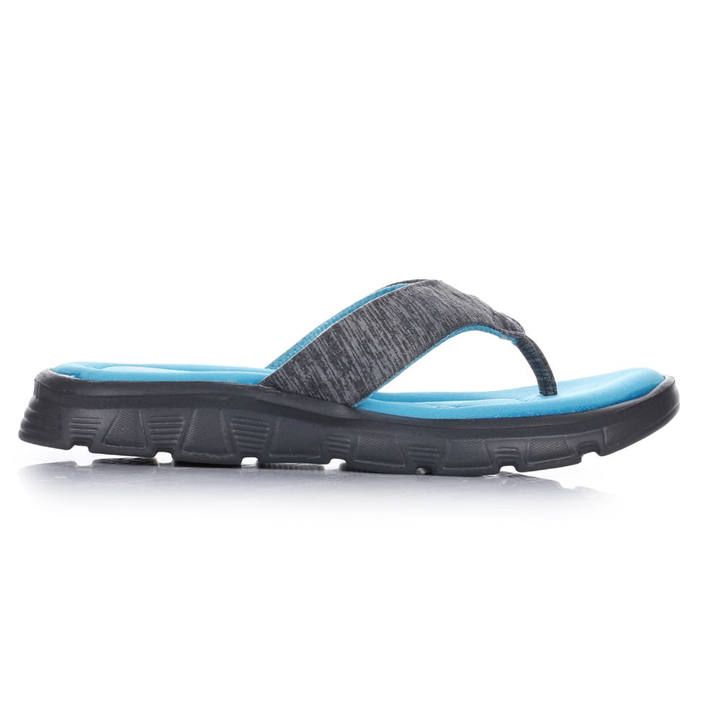 A-HA Casual Blue Flip Flops For Women CUSHION-2 By Liberty