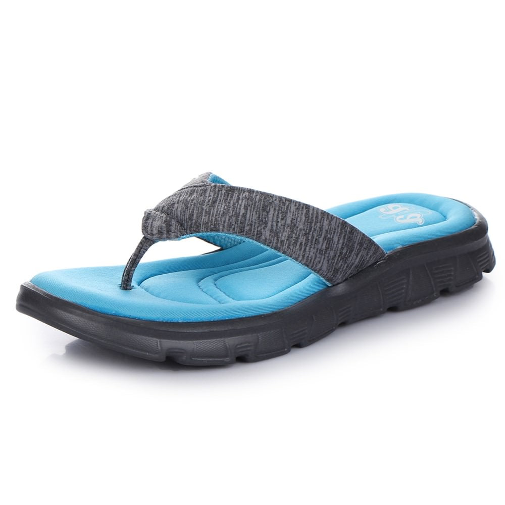 A-HA Casual Blue Flip Flops For Women CUSHION-2 By Liberty