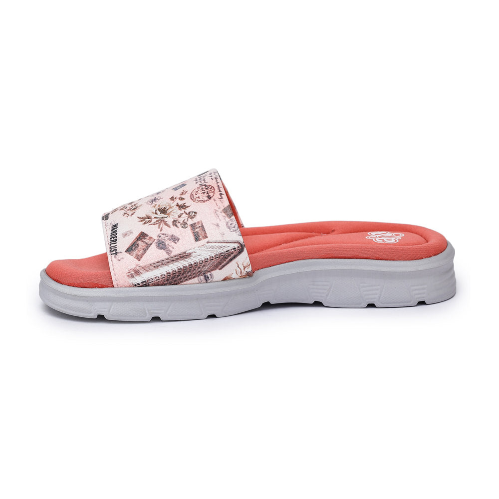 A-HA By Liberty Pink Slides For Women CUSHION-34