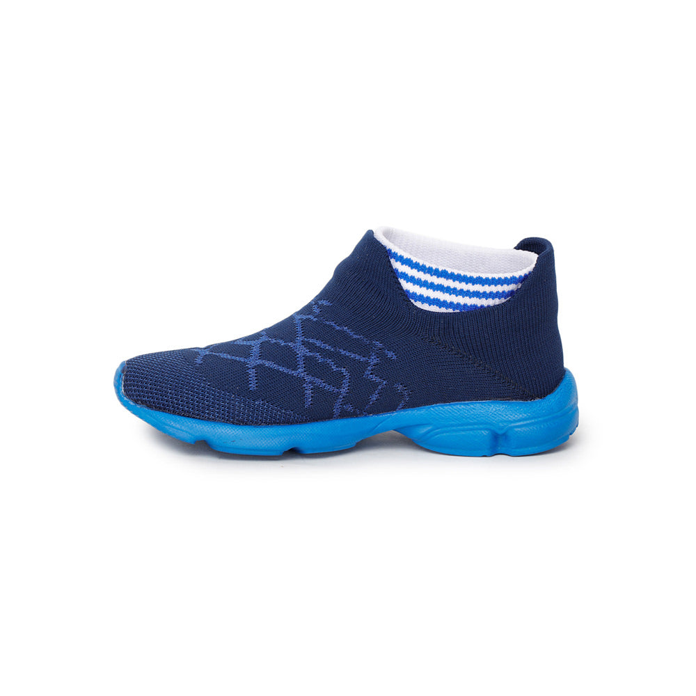 Lucy & Luke (Blue) Casual Non Lacing Shoes For Kids KSN-27 By Liberty