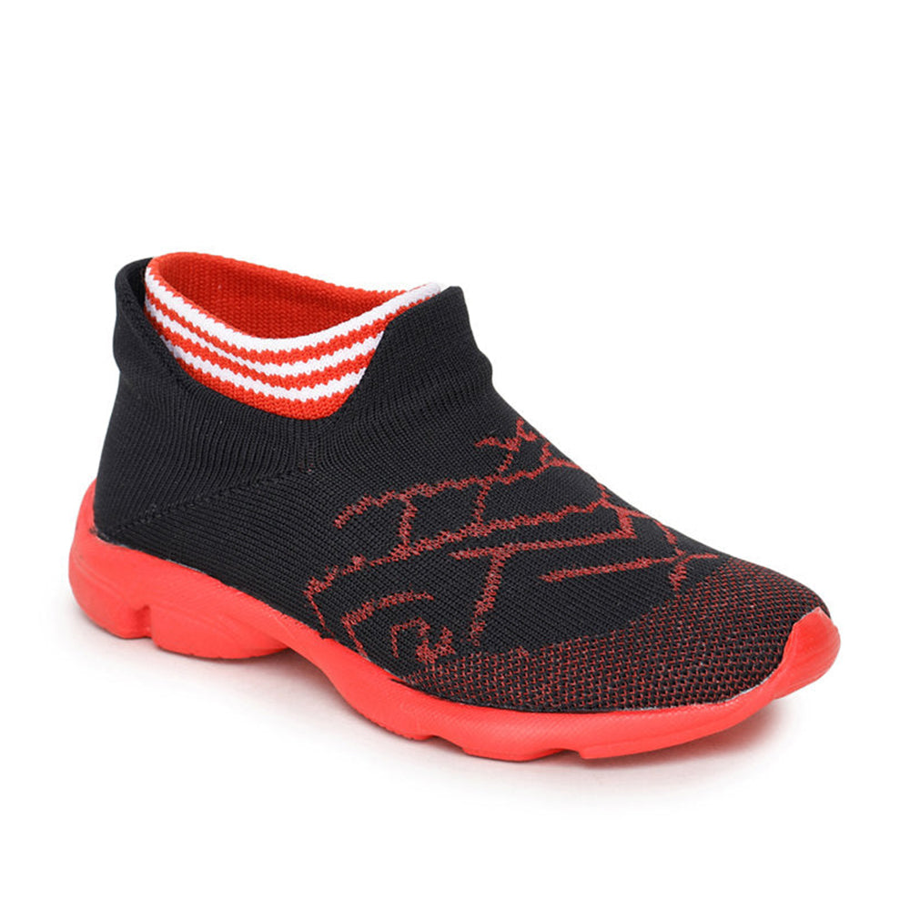 Lucy & Luke (Red) Casual Non Lacing Shoes For Kids KSN-27 By Liberty