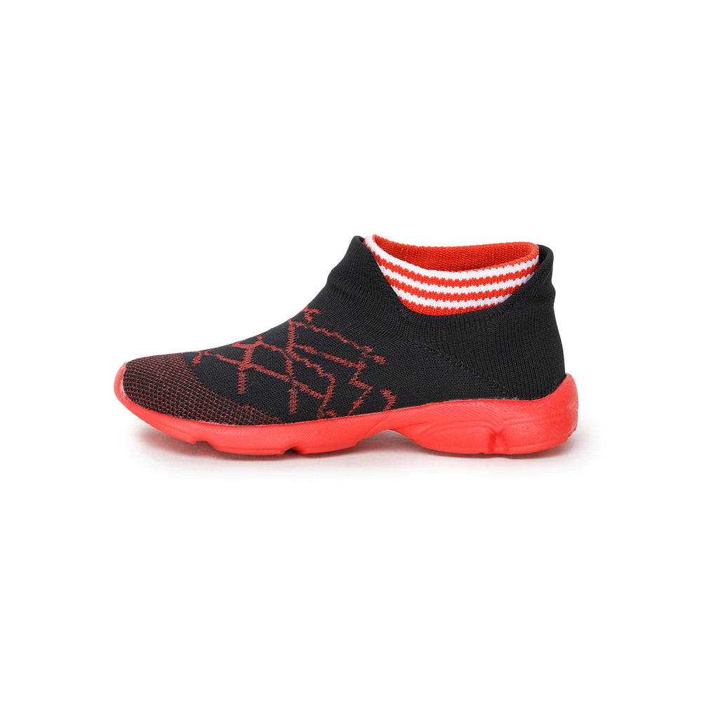 Lucy & Luke (Red) Casual Non Lacing Shoes For Kids KSN-27 By Liberty