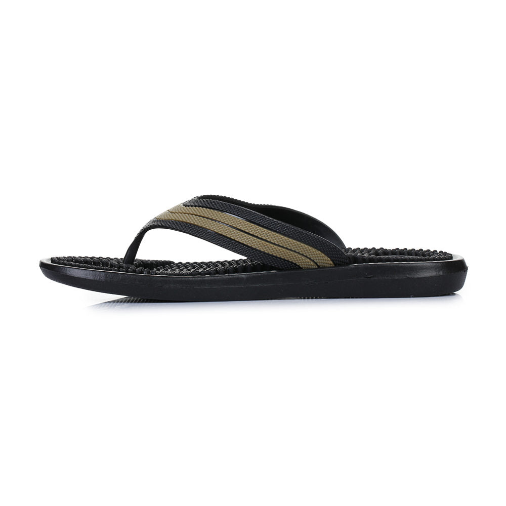 A-HA Casual Black Flip Flop For Men ACCUPLUS-1 By Liberty