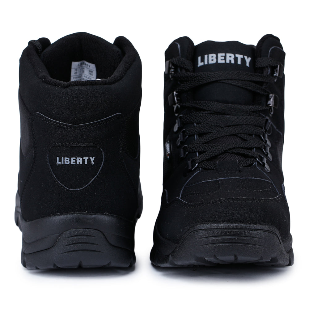 Freedom Lacing Black Safety Shoes For Men EVEREST-4 By Liberty