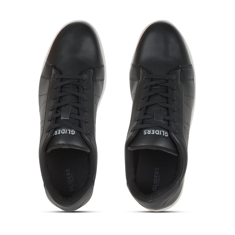 Gliders Casual Black Lacing Sneakers For Men ANDERSON By Liberty